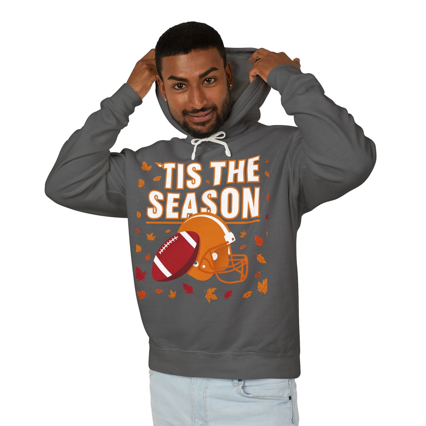 Tis The Season Apparel Fall Football Sweatshirt, Cozy Autumn Hoodie, Unisex Hooded Sweatshirt, Perfect for Game Day