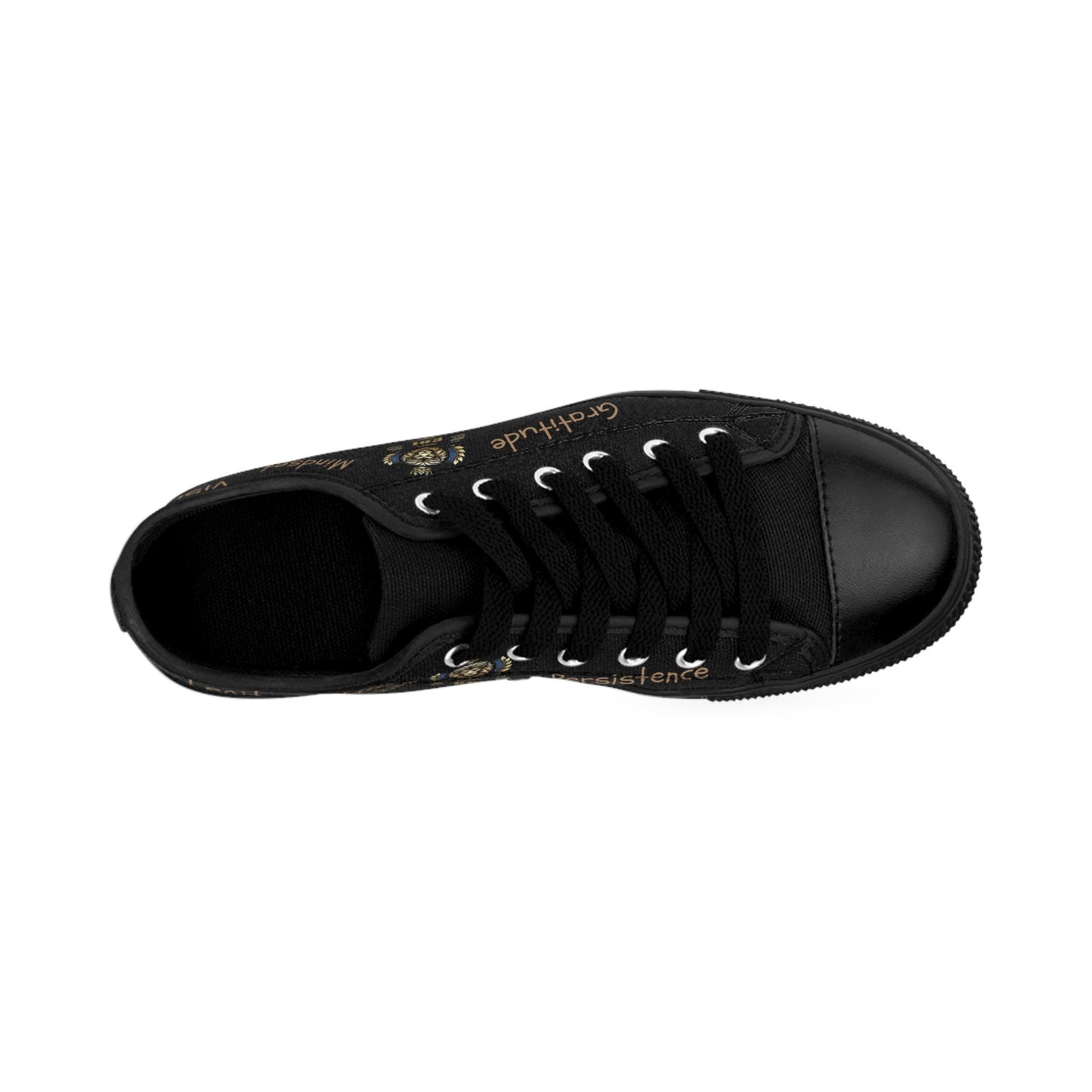 1000%ROI Motivational Men's Sneakers In Black