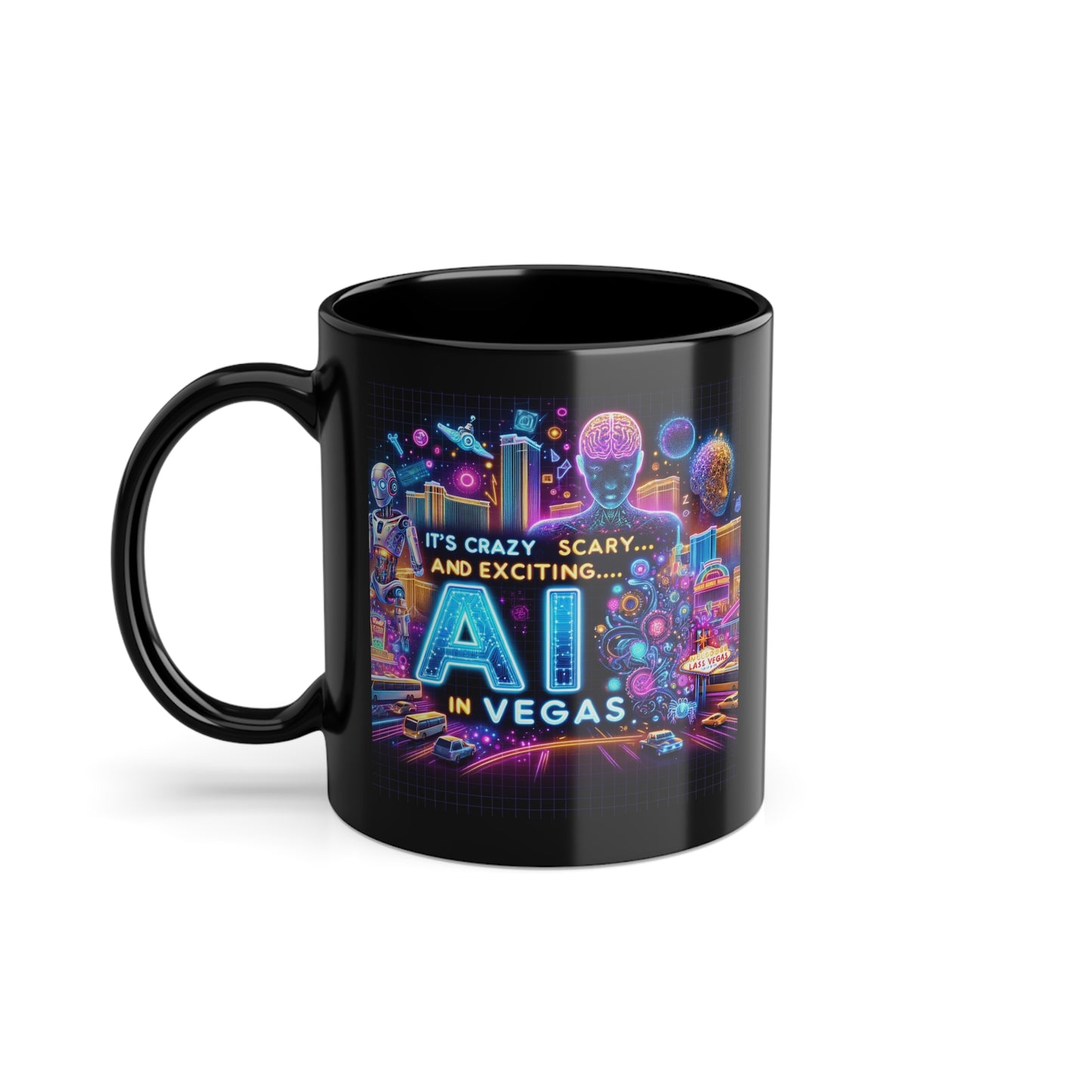 Welcome To AI In Vegas - 11oz Black Coffee Cup