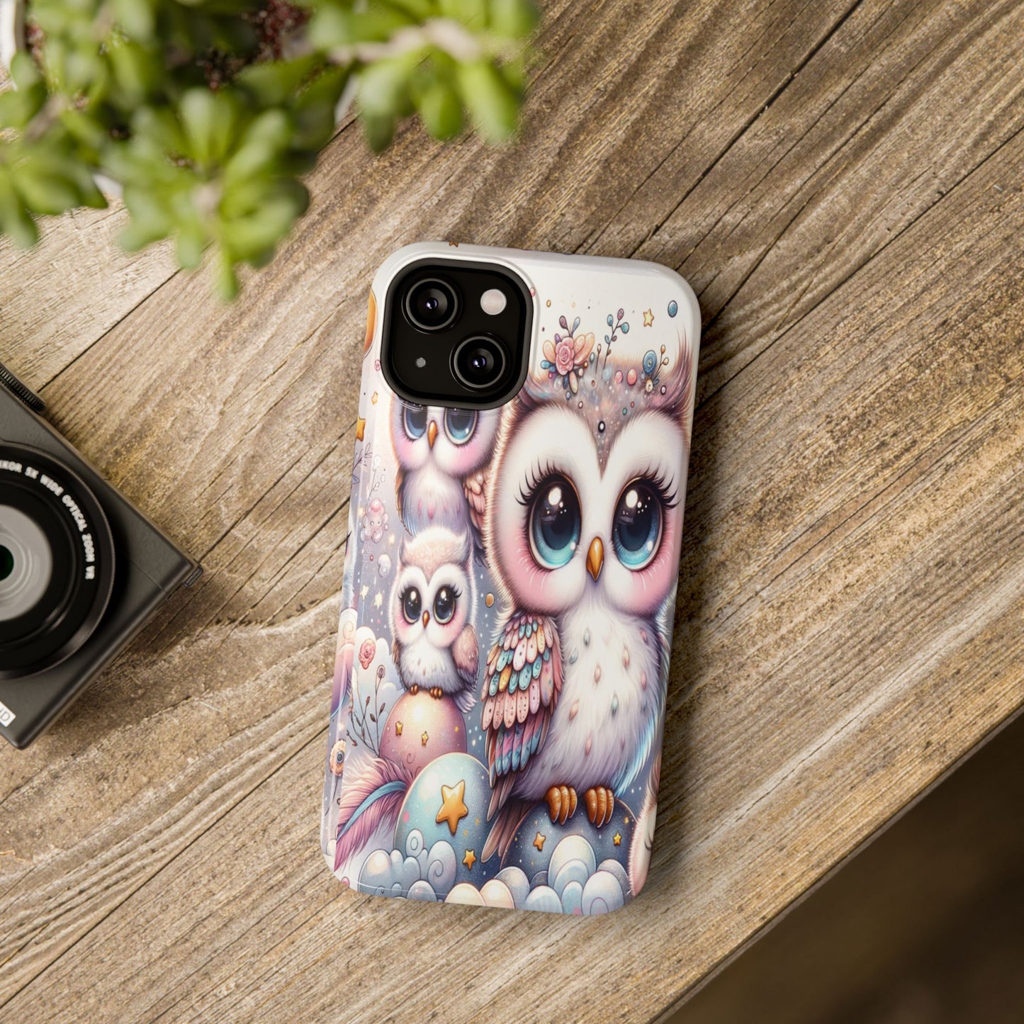 Cutesy Owl Impact-Resistant Phone Cases