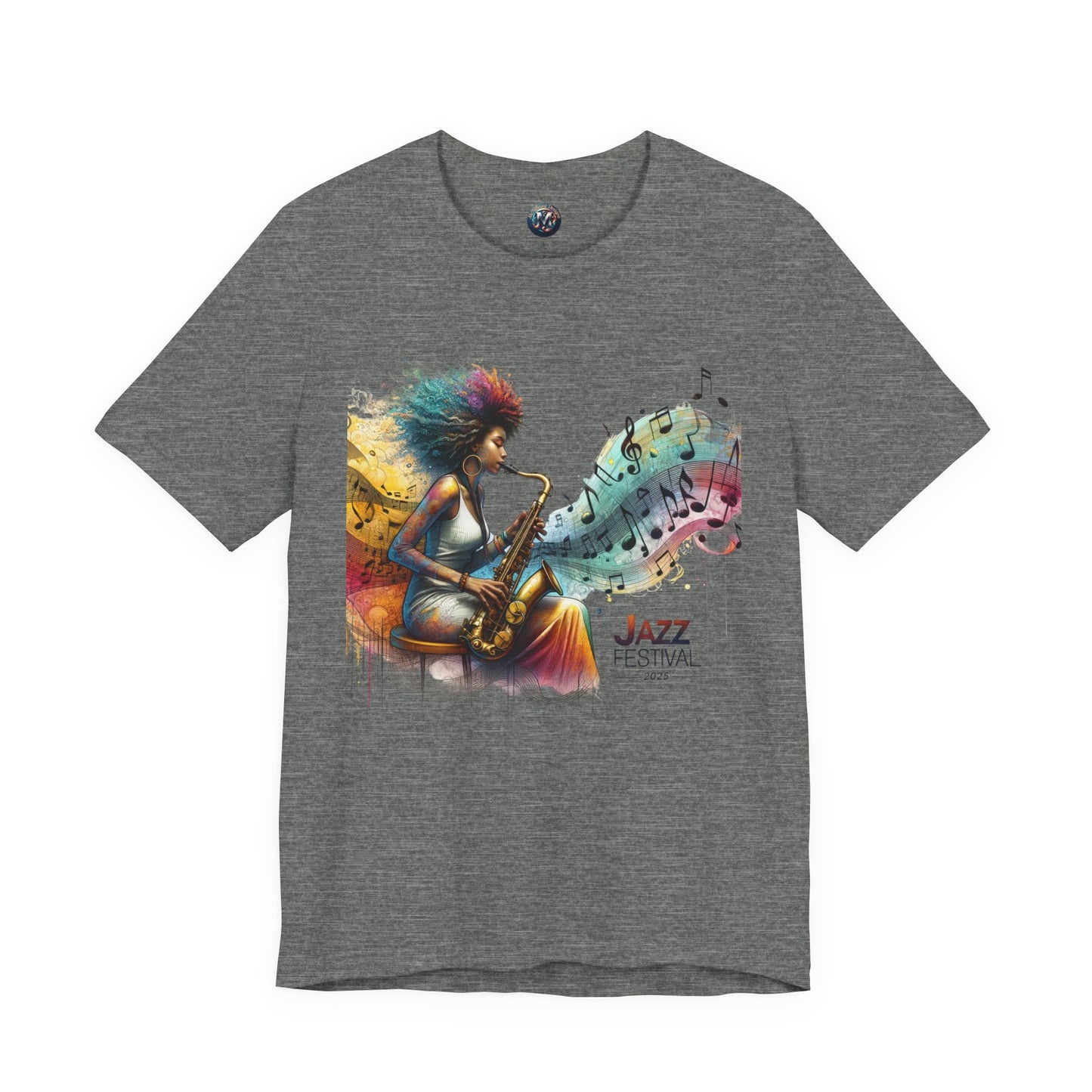 "Saxy Lady" Jazz Festival 2025 - Short Sleeve Tee - Both Sides Printed