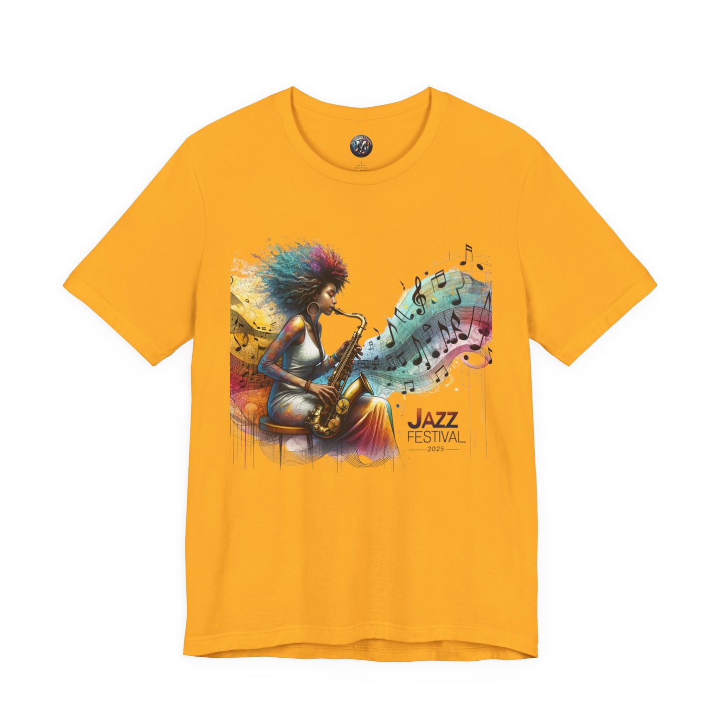 "Saxy Lady" Jazz Festival 2025 - Short Sleeve Tee - Both Sides Printed