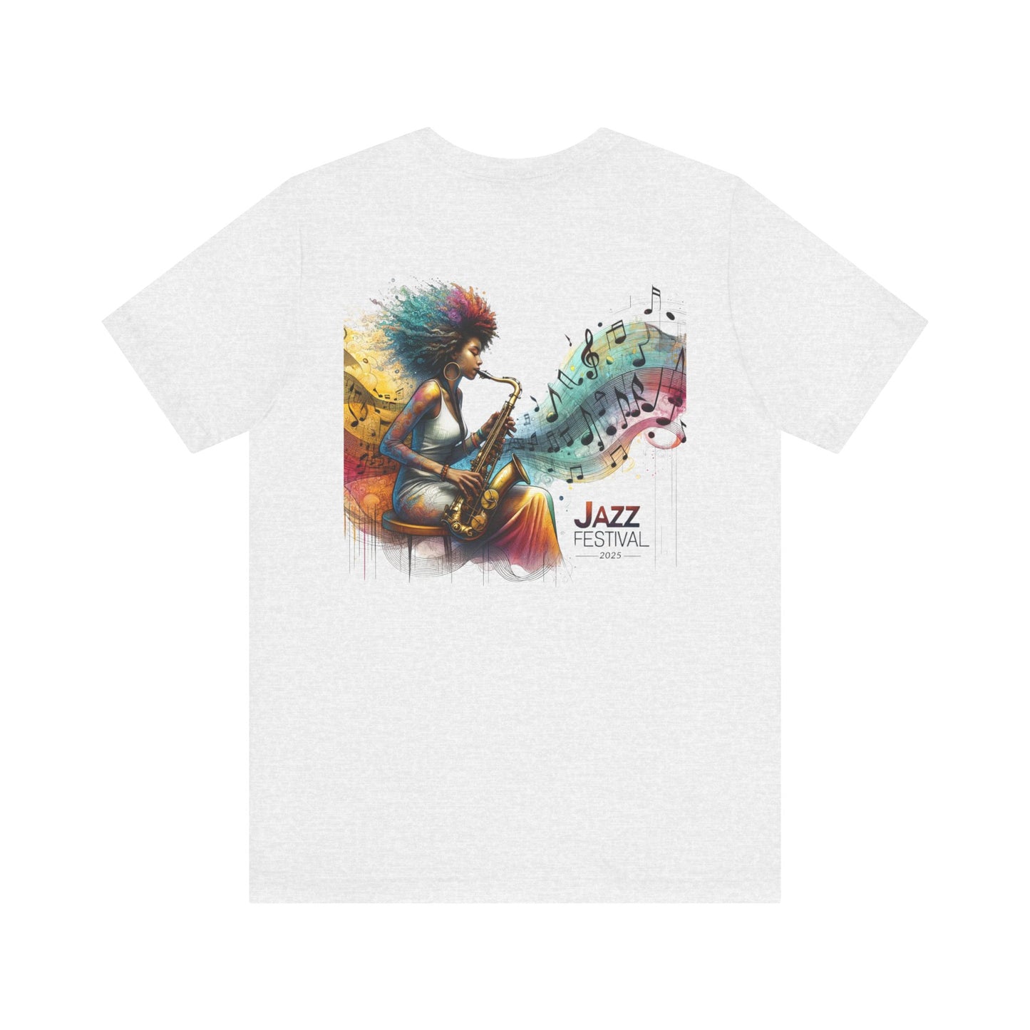 "Saxy Lady" Jazz Festival 2025 - Short Sleeve Tee - Both Sides Printed