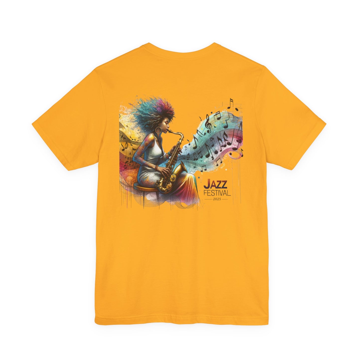 "Saxy Lady" Jazz Festival 2025 - Short Sleeve Tee - Both Sides Printed