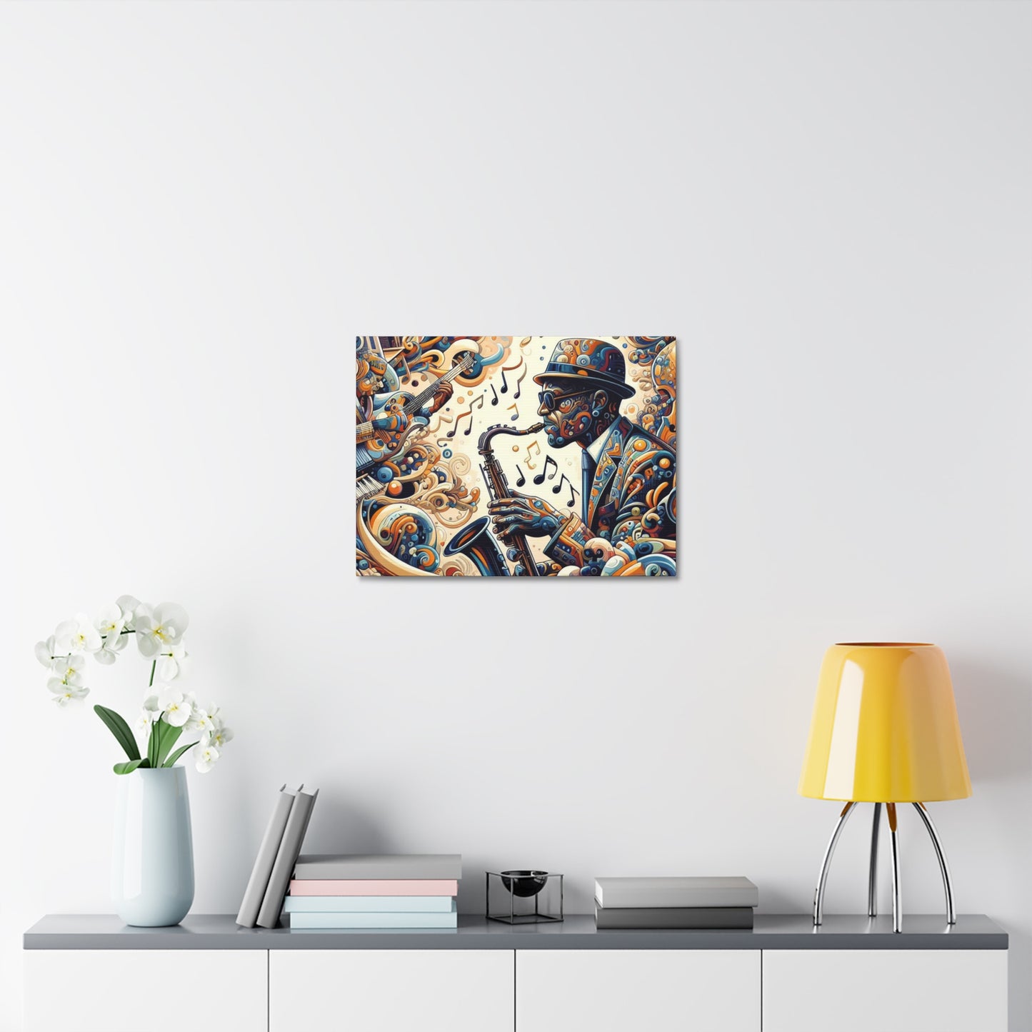 Vibing - Front and Side Printed Wall Art on Stretched Canvas