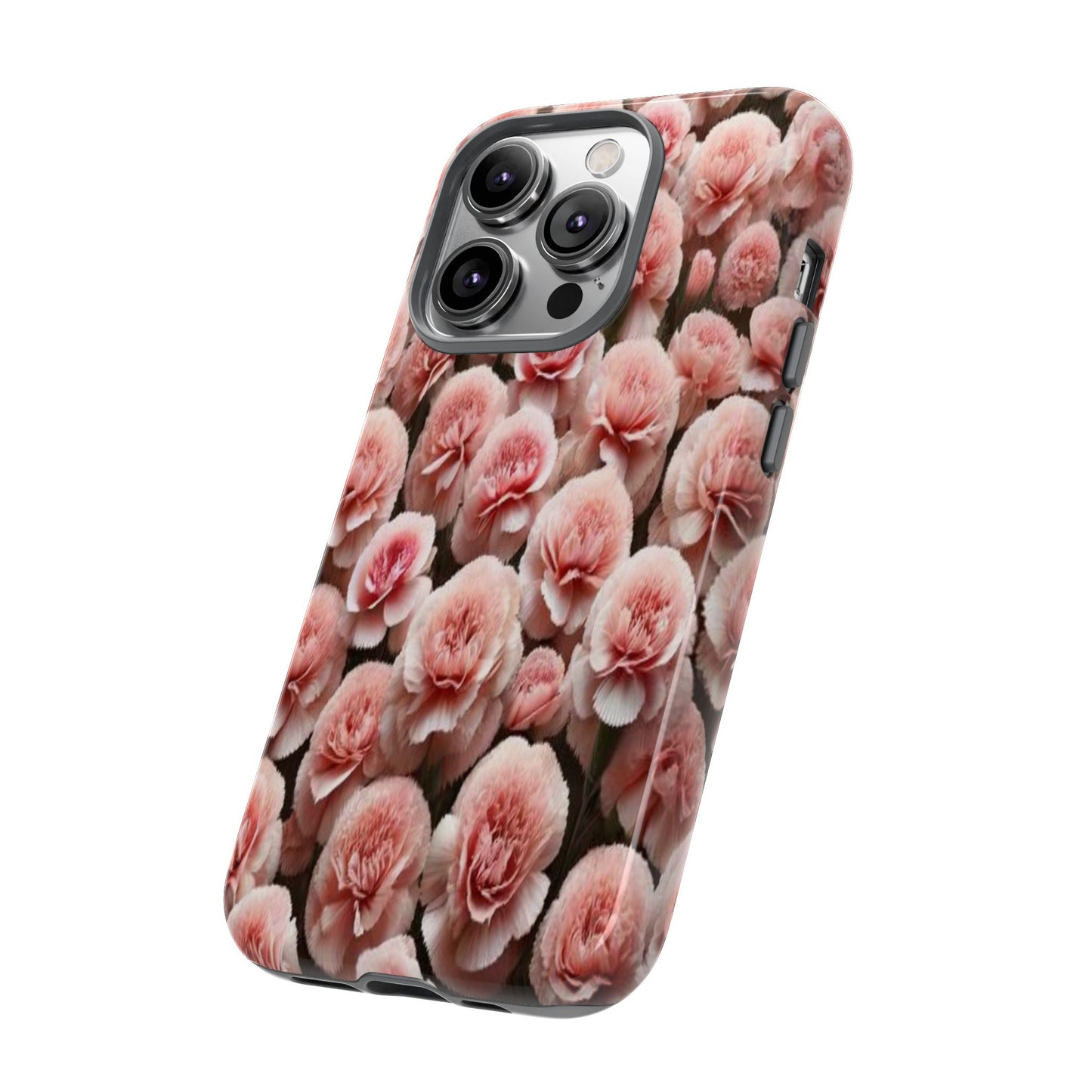 Pink Carnations - Durable Tough Phone Cases