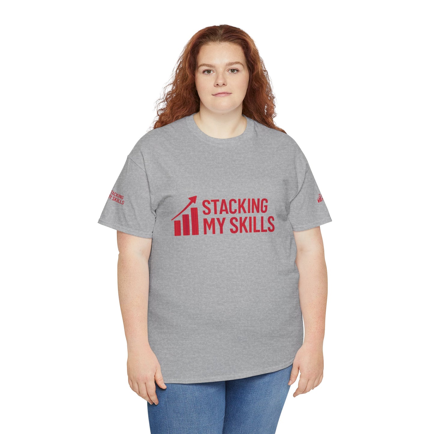 "Stacking My Skills" for Personal Growth, Motivational Tee
