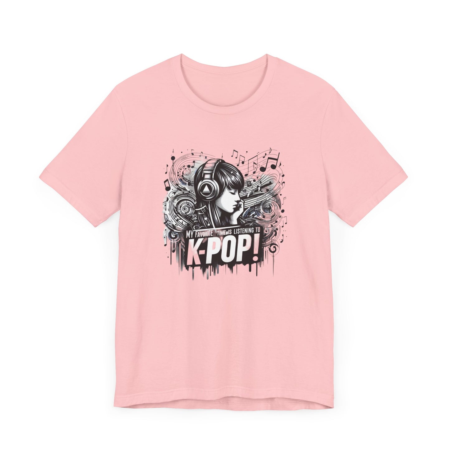 Listening to KPop - Unisex Jersey Short Sleeve Tee