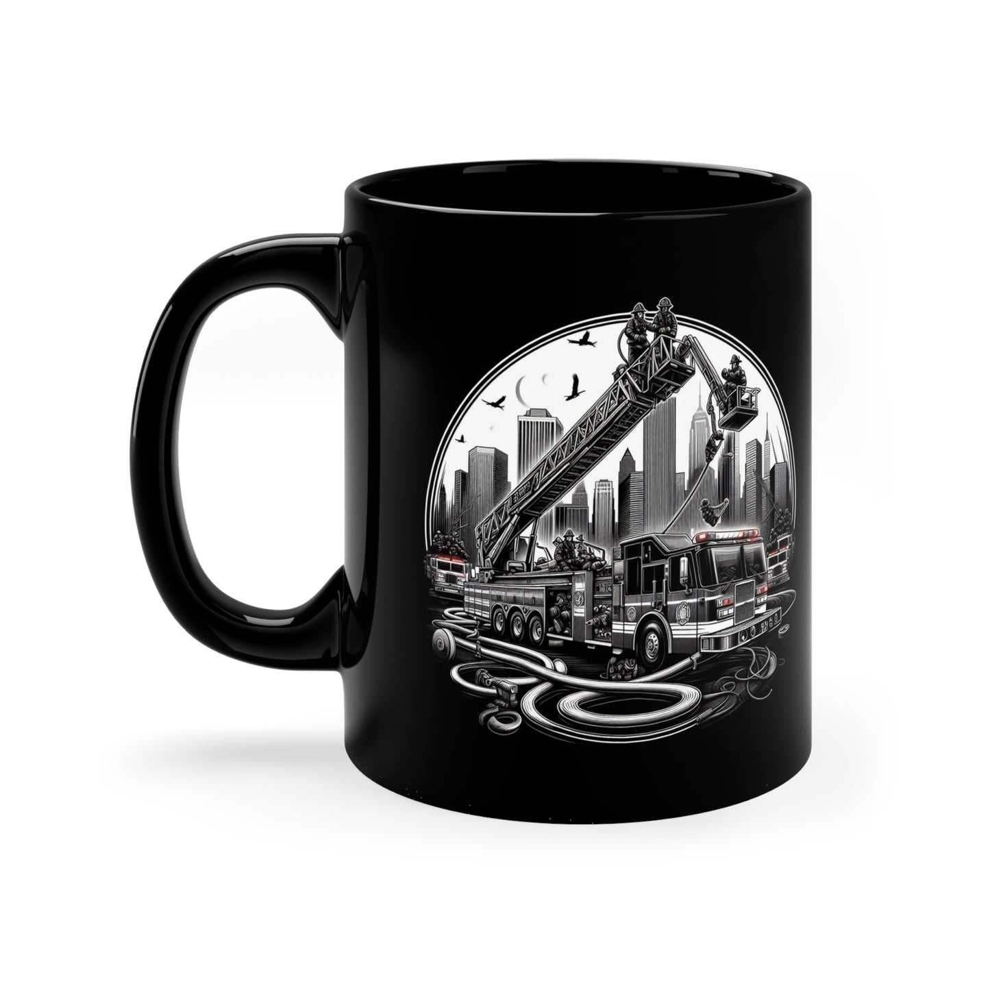Courage Under Fire 11oz Black Coffee Mug