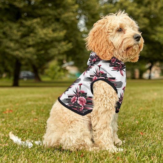 Pink Carnations Pet Hoodie