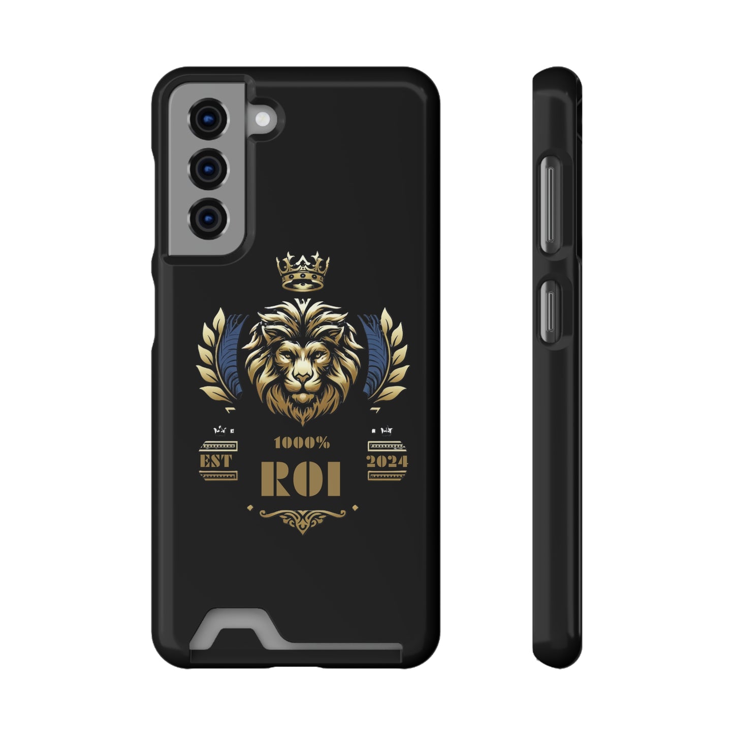 1000%ROI Phone Case With Card Holder (Compatible with iPhone 13, and Samsung Galaxy S21, S22 models)