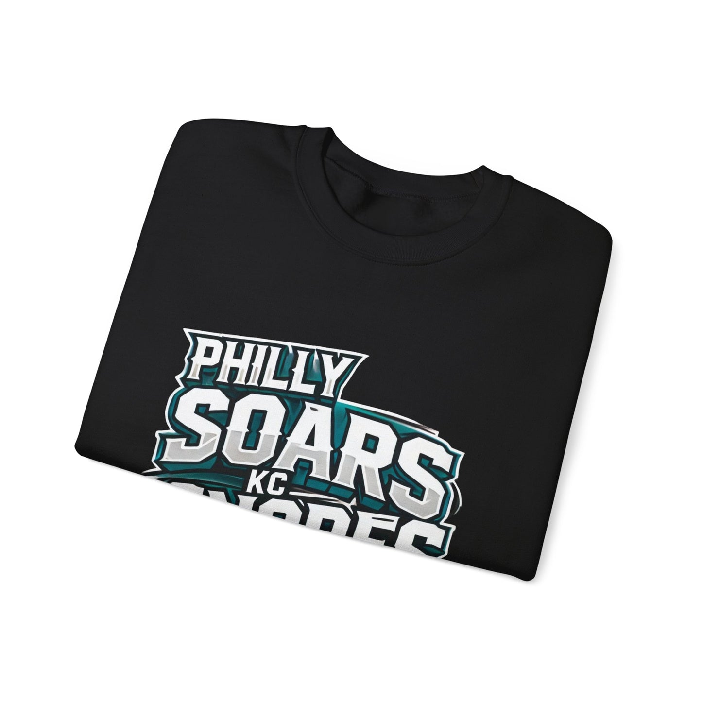 Philly Soars - KC Snores -White Letters Unisex Heavy Blend™ Crewneck Sweatshirt