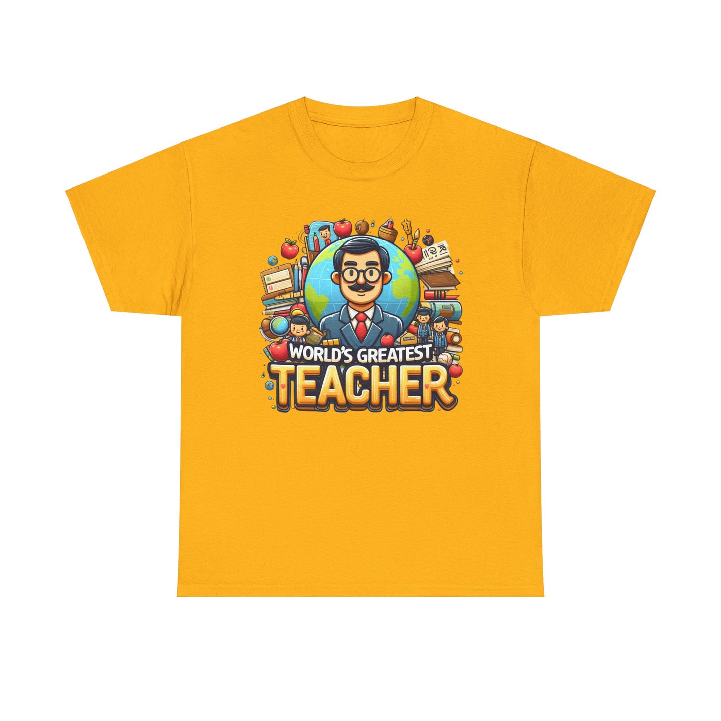 World's Greatest Teacher - Unisex Heavy Cotton Tee (G1)