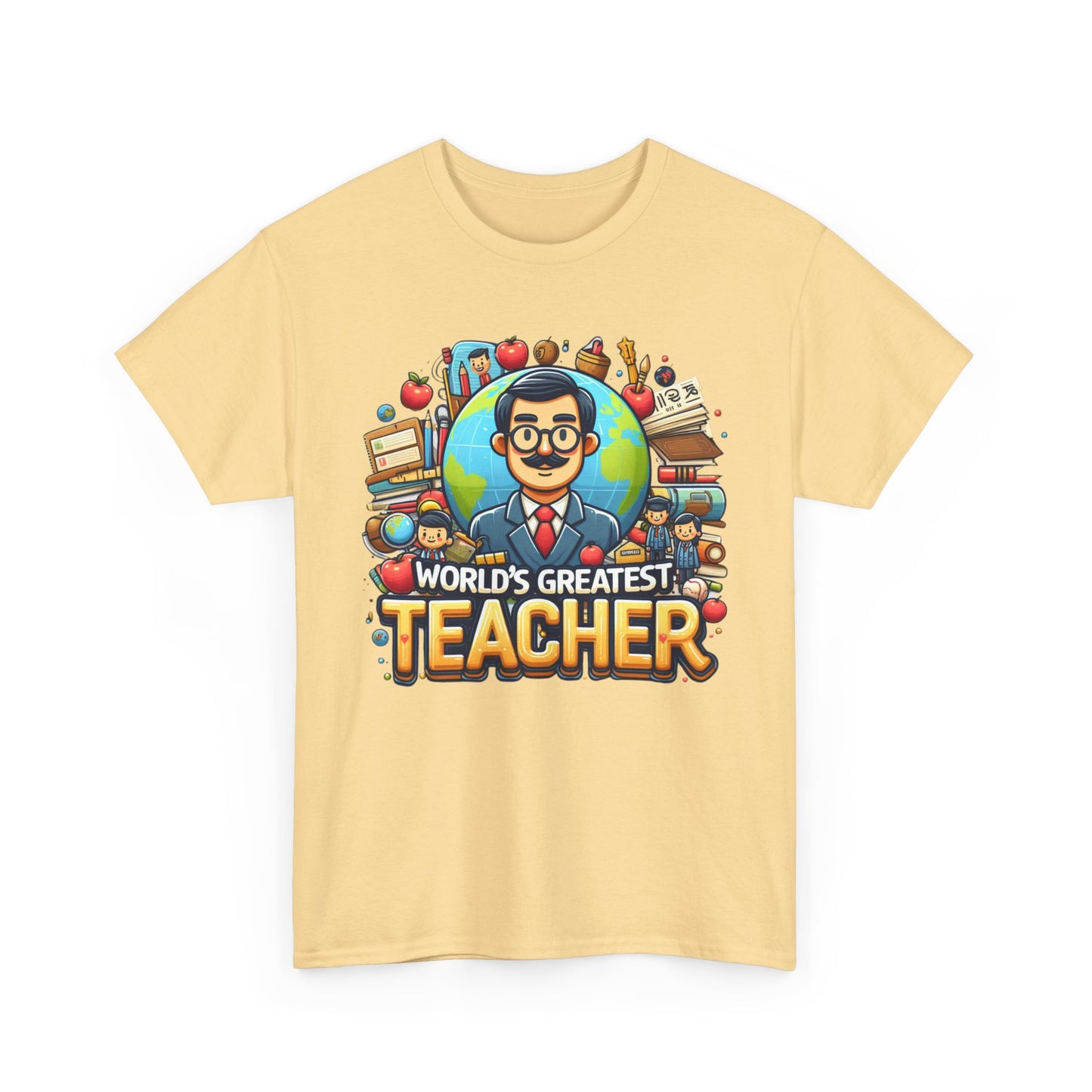 World's Greatest Teacher - Unisex Heavy Cotton Tee (G1)