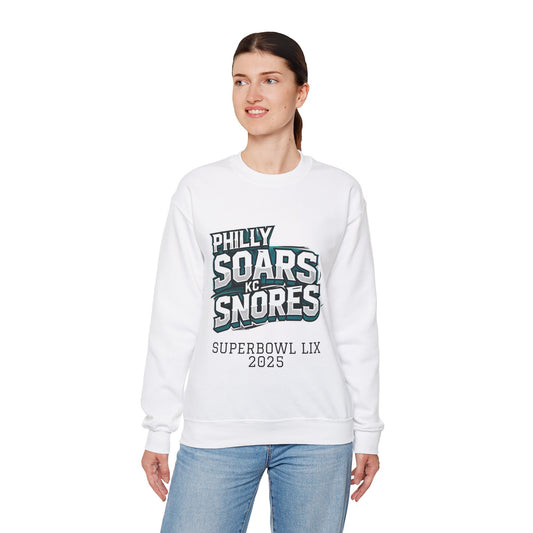 Philly Soars - KC Snores - Black Letters Unisex Heavy Blend™ Crewneck Sweatshirt