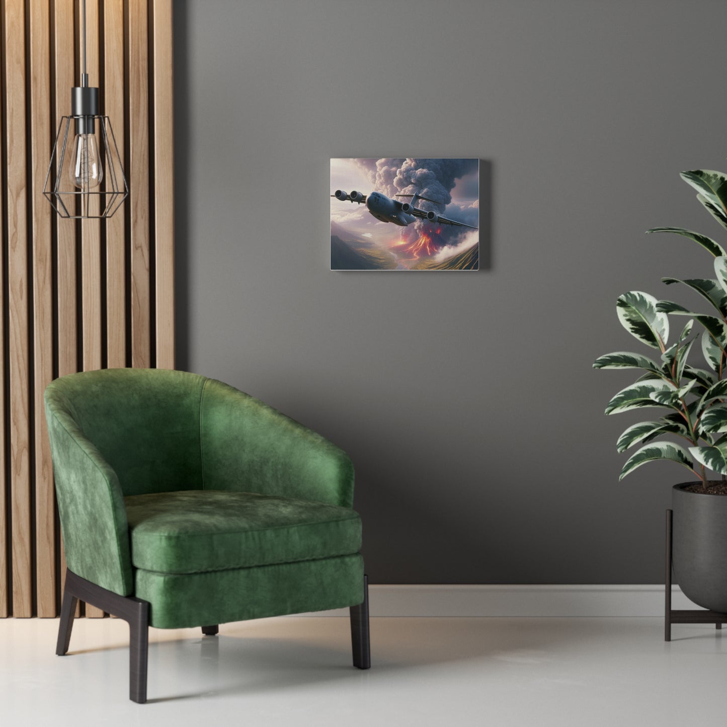 Airlift Aircraft Getting Out Of The Danger Zone - Wall Art on Stretched Canvas