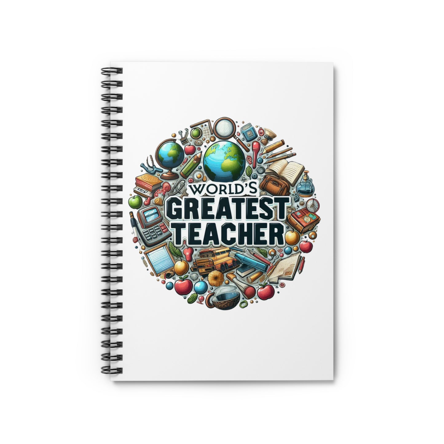 World's Best Teacher - Spiral Notebook - Ruled Line (G3)