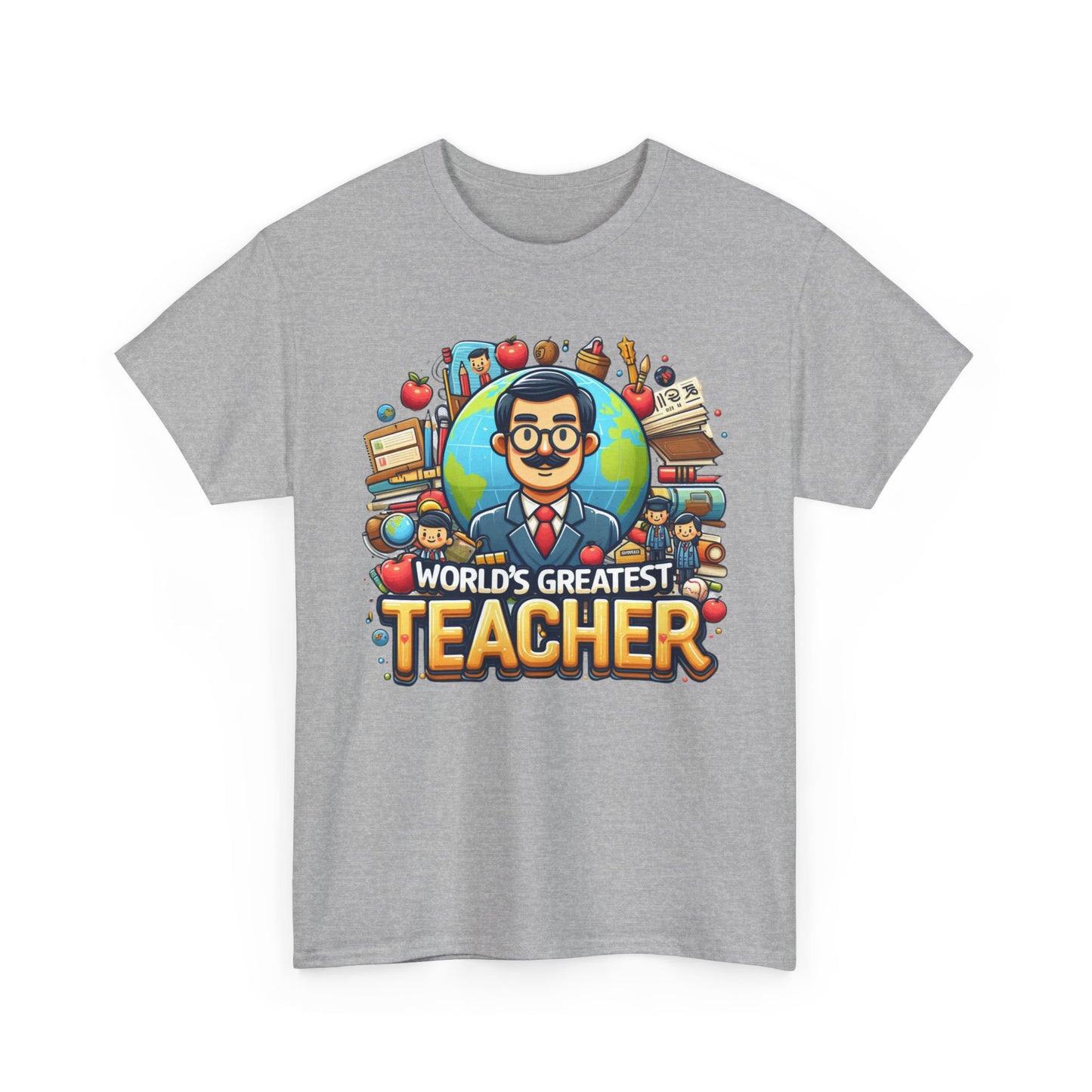 World's Greatest Teacher - Unisex Heavy Cotton Tee (G1)