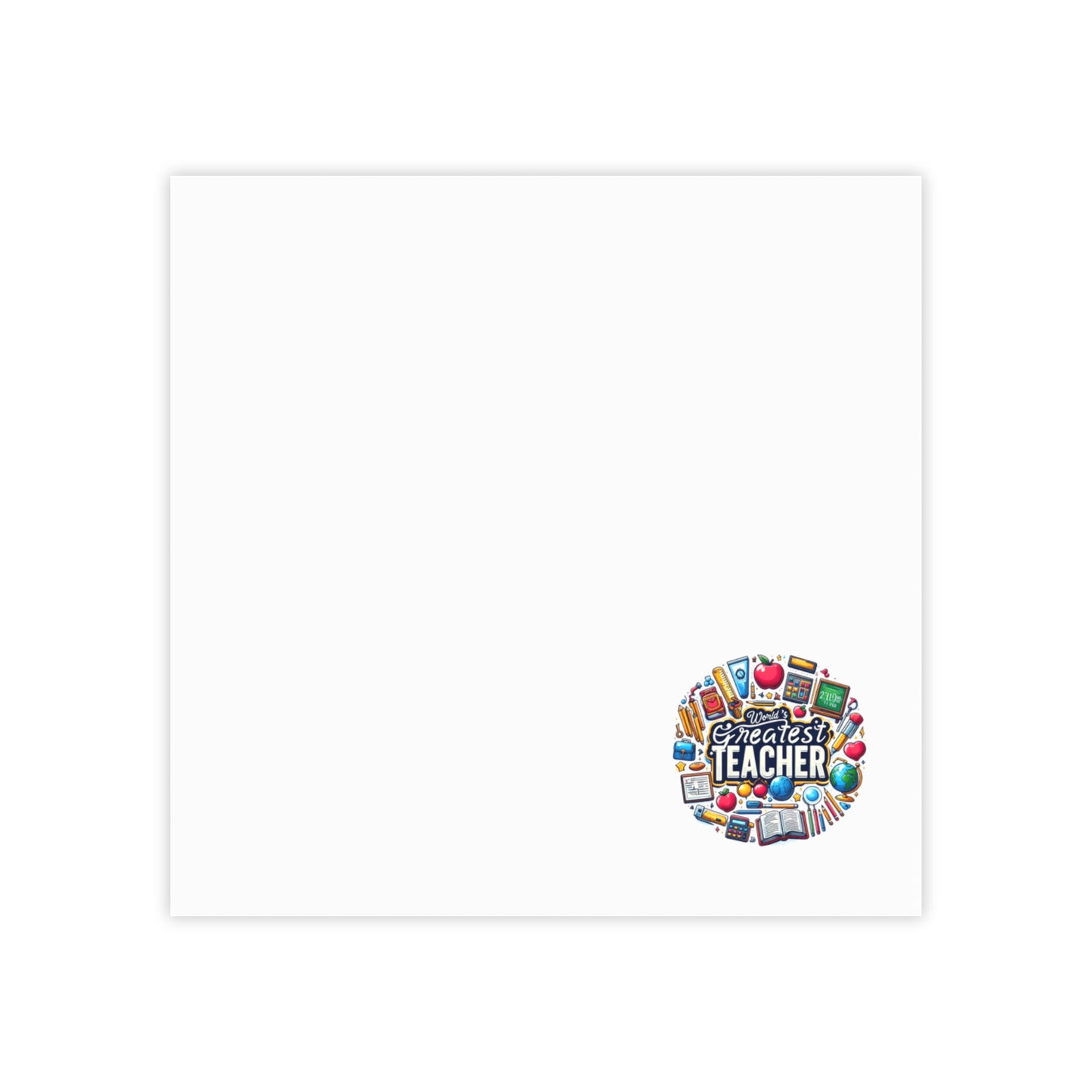 World's Greatest Teacher - Post-it® Note Pads (G2)