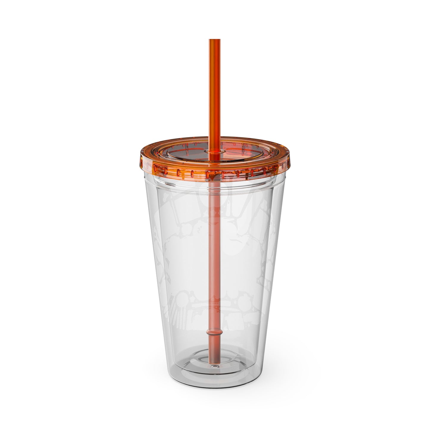 World's Greatest Teacher - Sunsplash Tumbler with Straw, 16oz (G2)