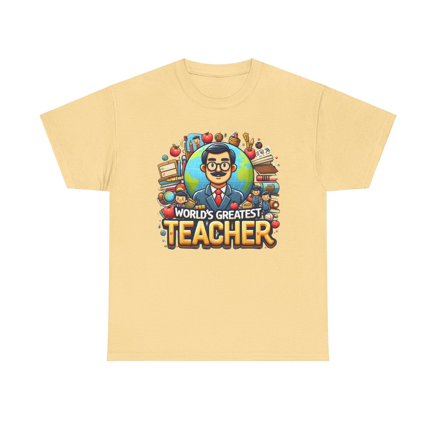 World's Greatest Teacher - Unisex Heavy Cotton Tee (G1)