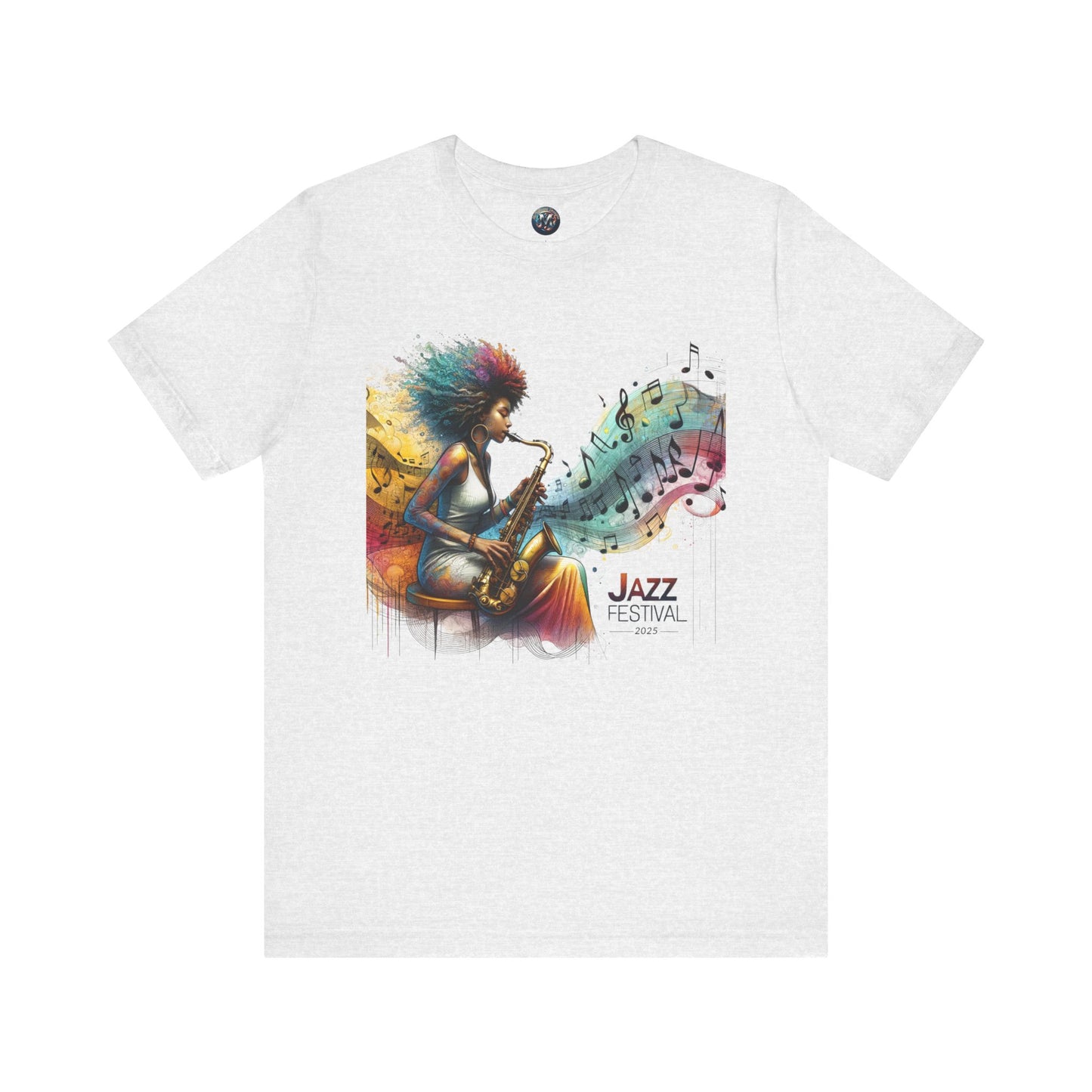 "Saxy Lady" Jazz Festival 2025 - Short Sleeve Tee - Both Sides Printed