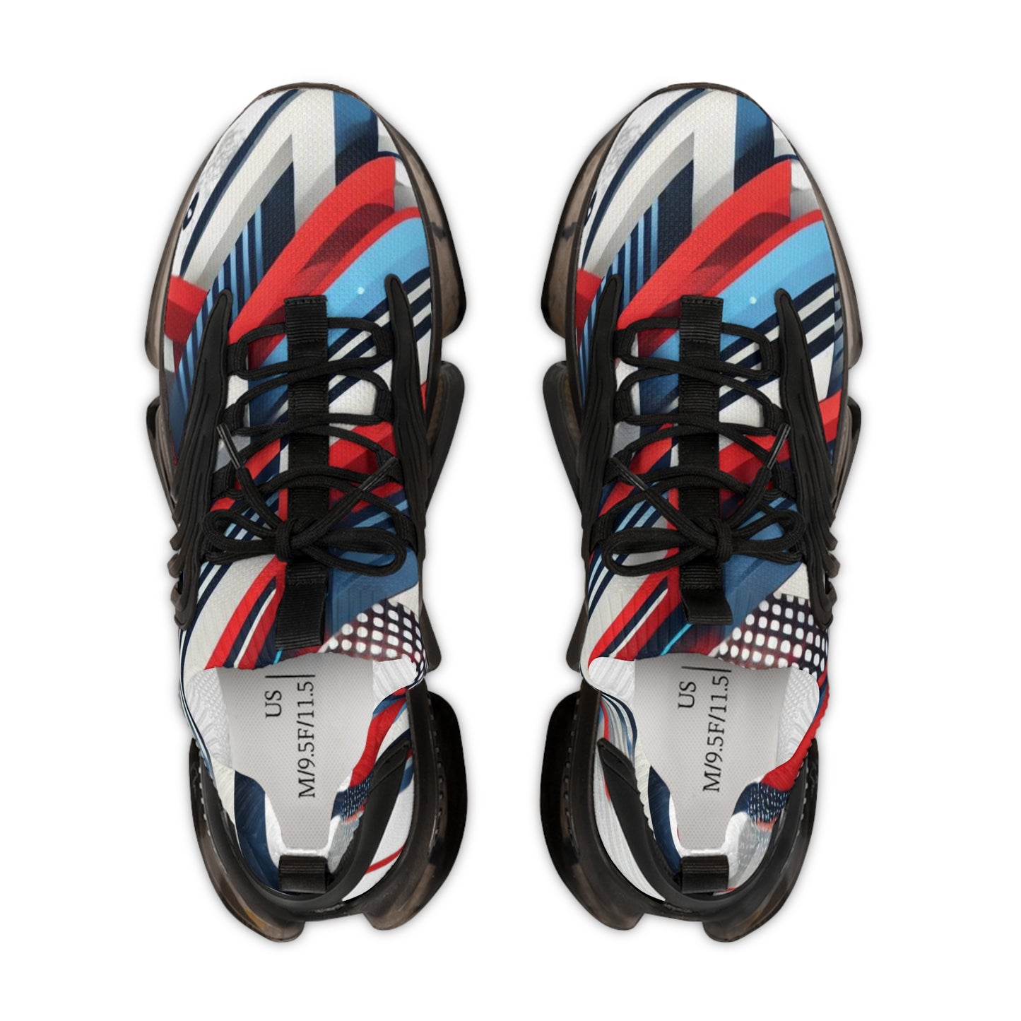 ColorBlast in Red, White, and Blue Men's Mesh Sneakers