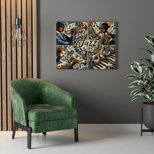 Jazz Is Life - Original Inspiration - on Stretched Canvas