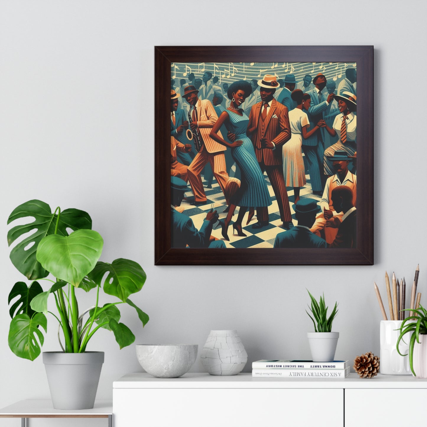 Those Were The Days -  Unique Wall Art - Framed Vertical Poster
