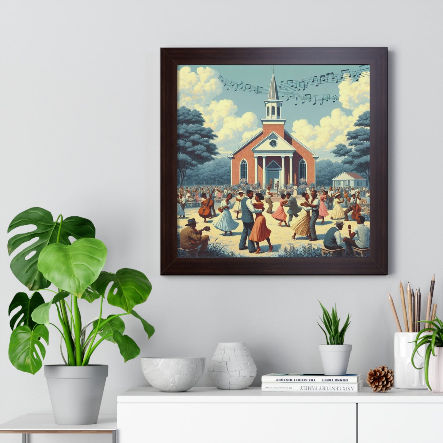 A Good Time Was Had By All -  Unique Wall Art - Framed Vertical Poster