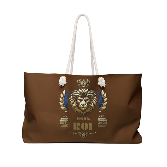1000%ROI Brown Weekender Bag