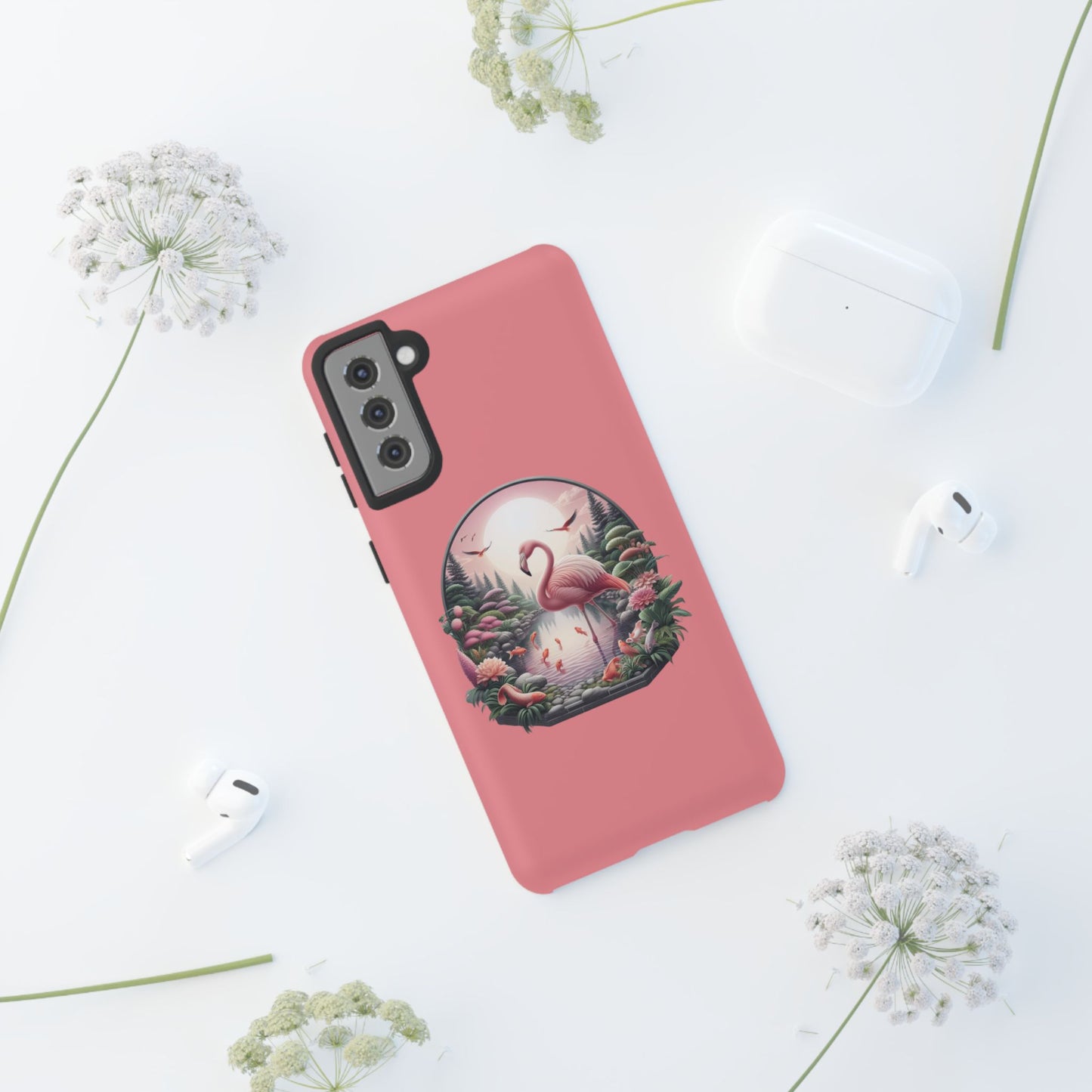 Pink Flamingo - iPhone Tough Phone Case