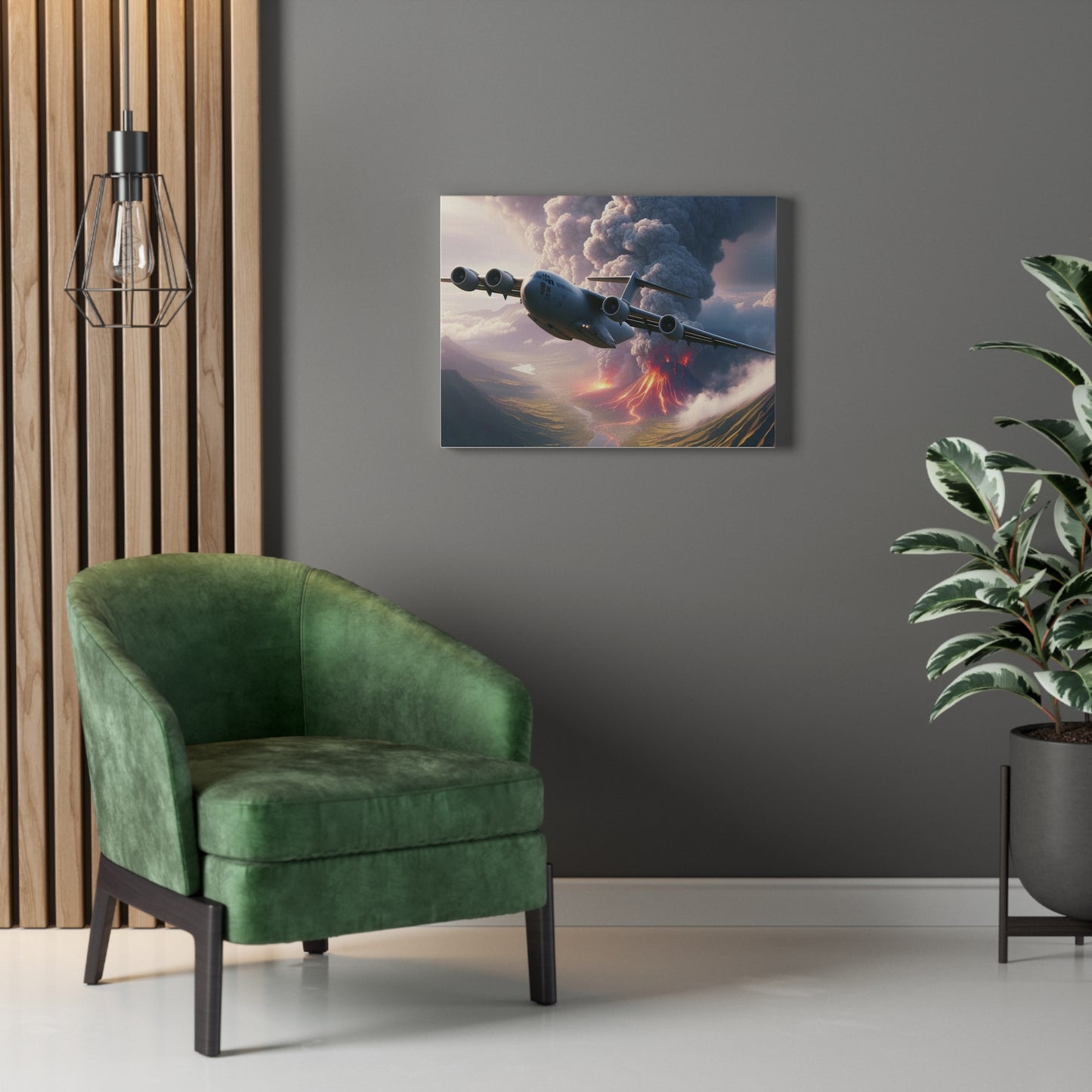 Airlift Aircraft Getting Out Of The Danger Zone - Wall Art on Stretched Canvas