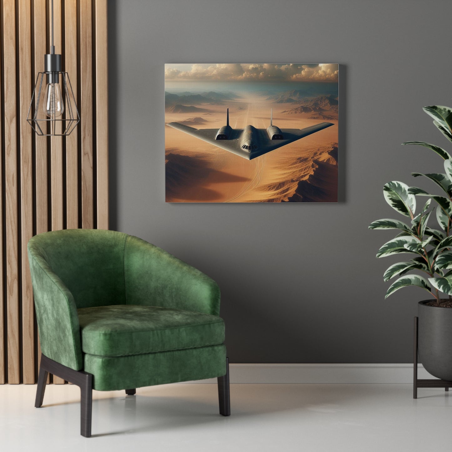 Bomber Aircraft Cruising - Wall Art on Stretched Canvas