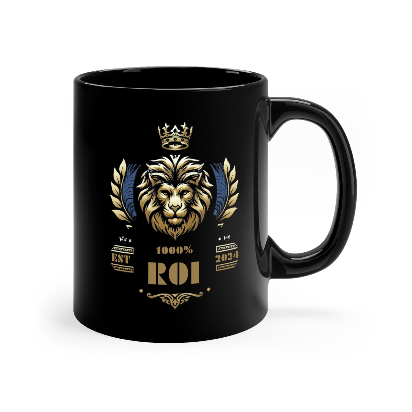 1000%ROI 11oz Black Coffee Mug