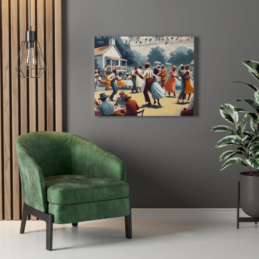 1, 2, Step - Wall Art on Stretched Canvas