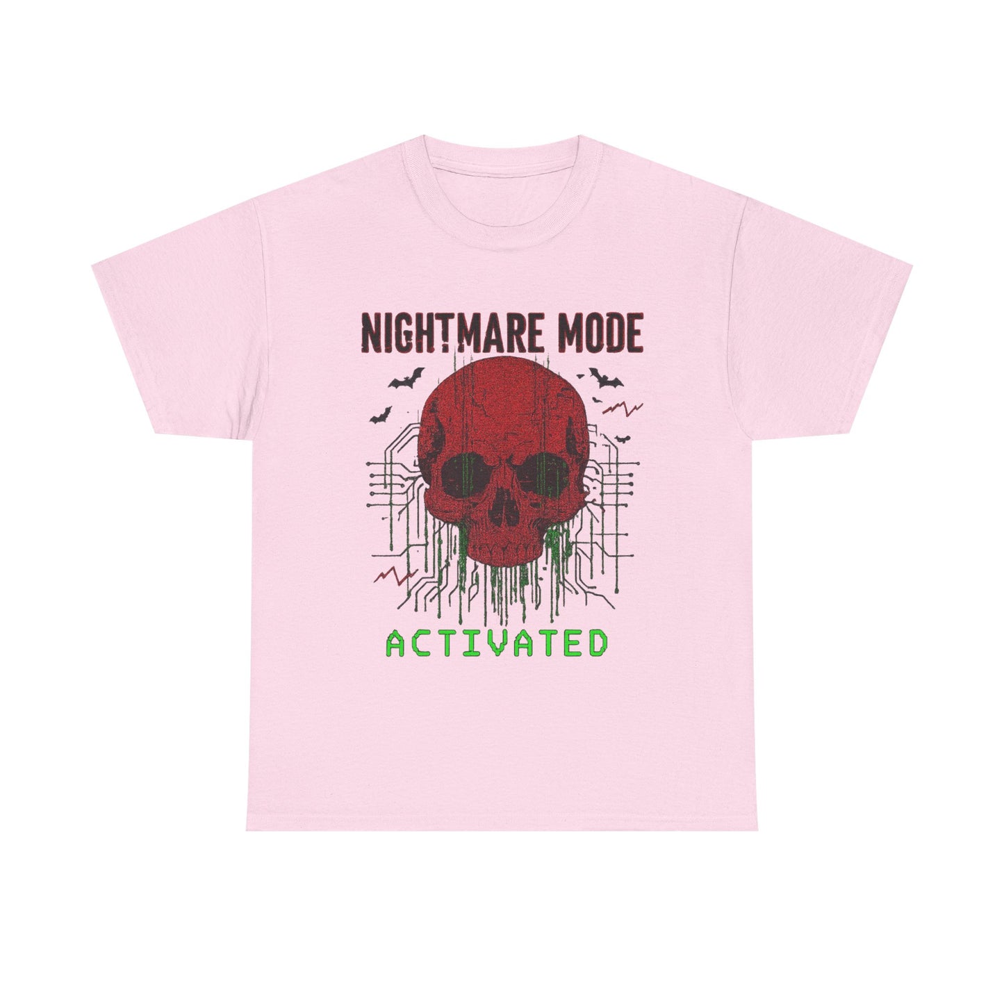 NIGHTMARE MODE ACTIVATED TShirt (Red Skull)