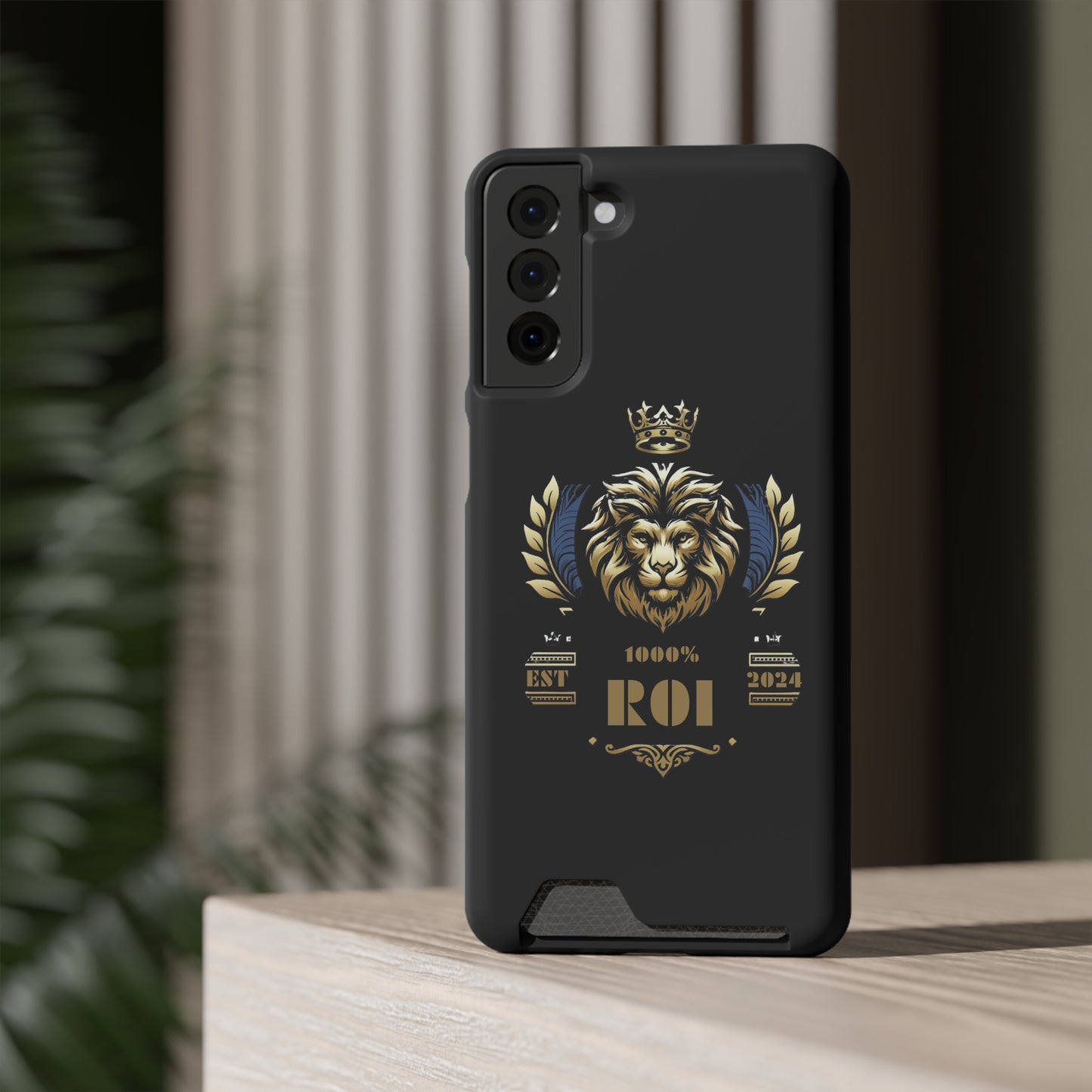 1000%ROI Phone Case With Card Holder (Compatible with iPhone 13, and Samsung Galaxy S21, S22 models)