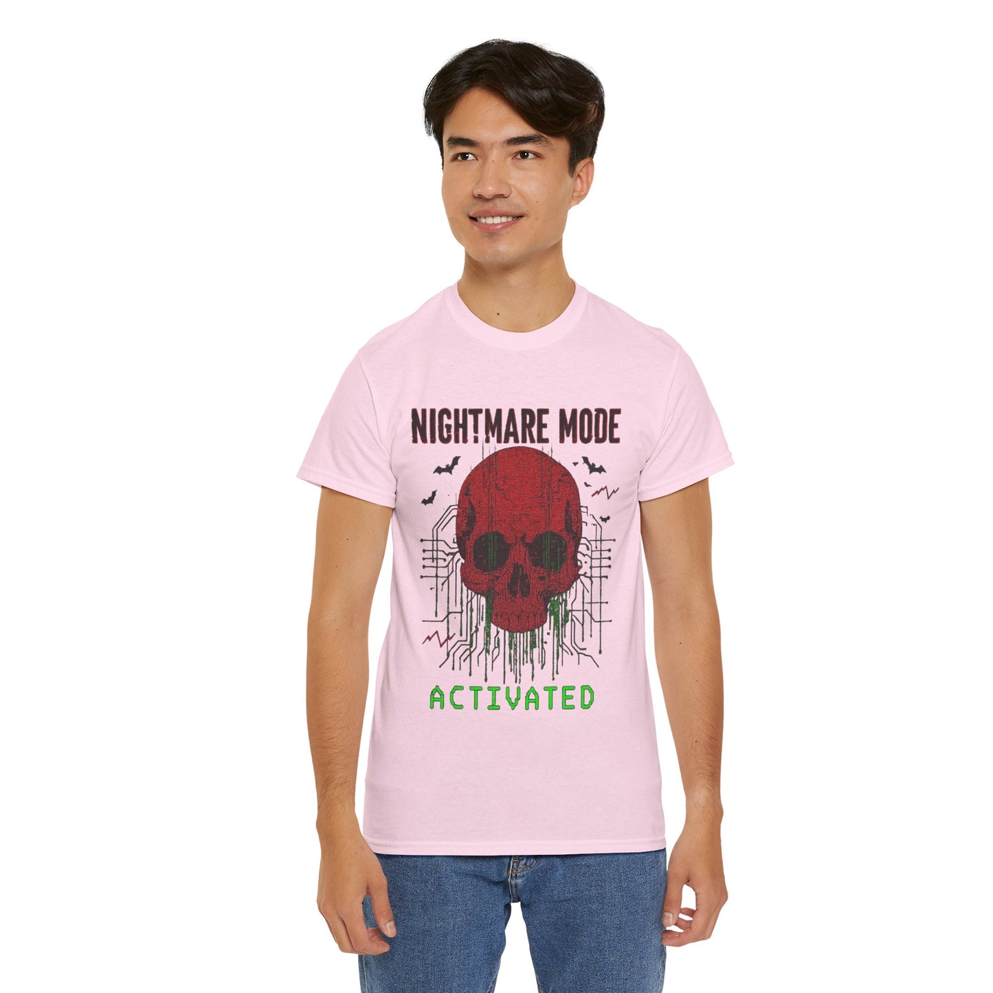 NIGHTMARE MODE ACTIVATED TShirt (Red Skull)