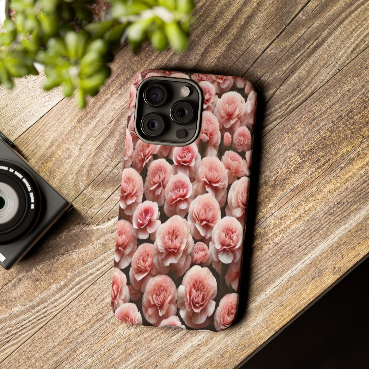 Pink Carnations - Durable Tough Phone Cases
