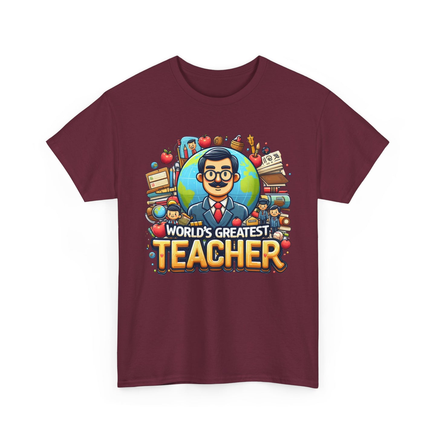 World's Greatest Teacher - Unisex Heavy Cotton Tee (G1)