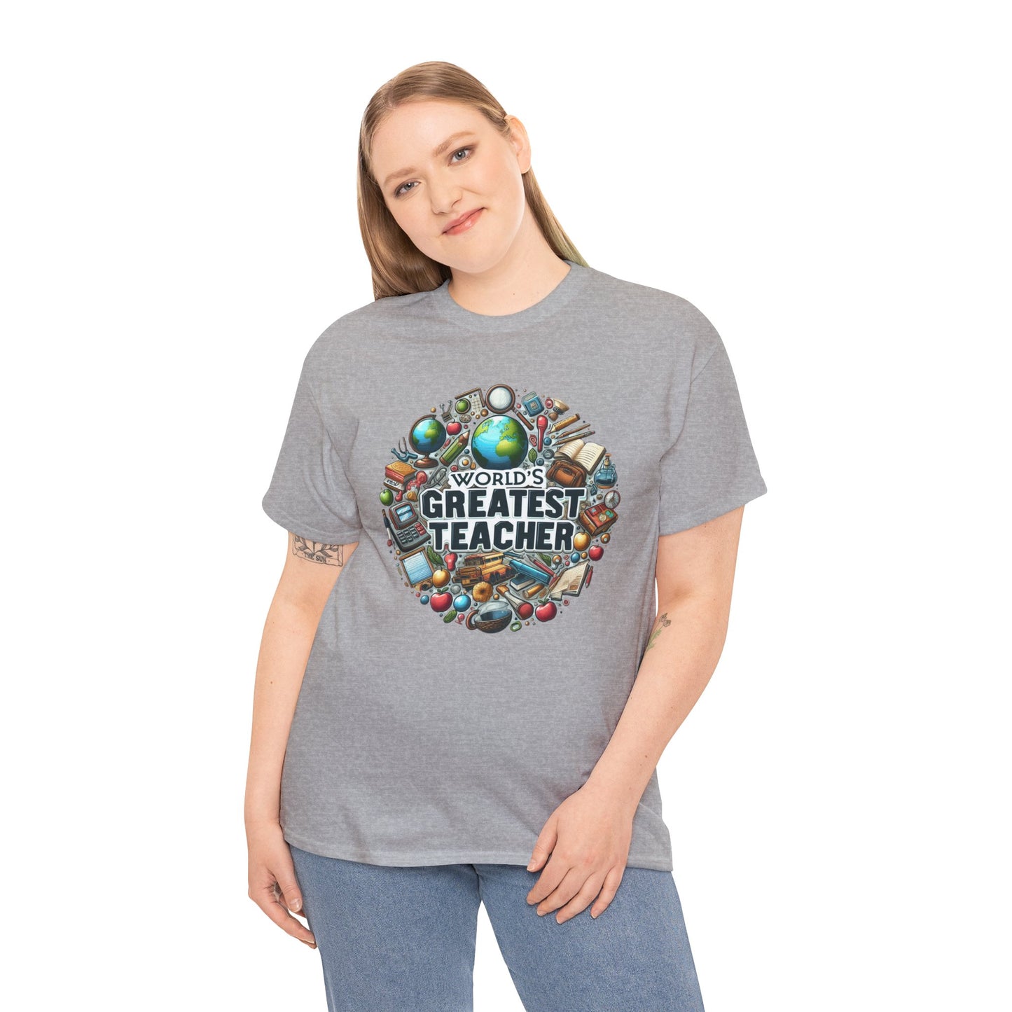 World's Greatest Teacher - Unisex Heavy Cotton Tee (G3)