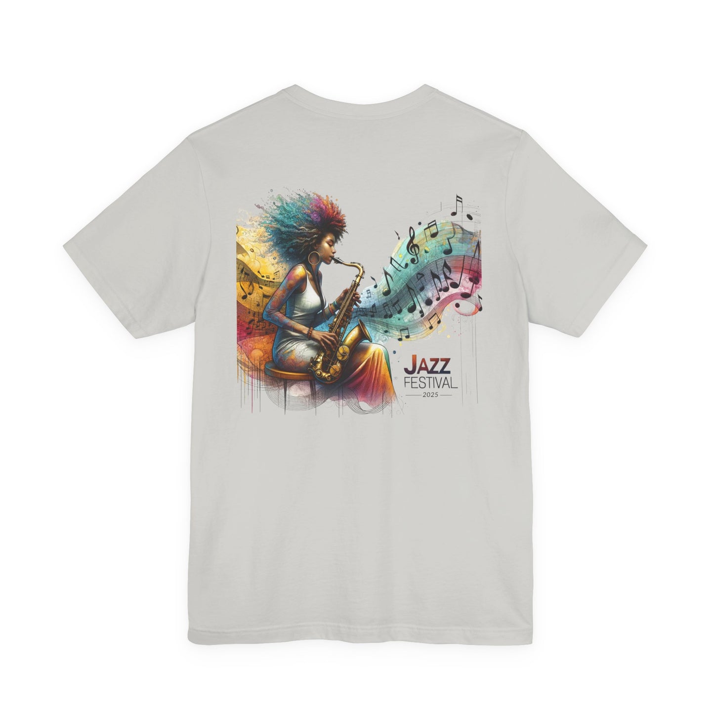 "Saxy Lady" Jazz Festival 2025 - Short Sleeve Tee - Both Sides Printed