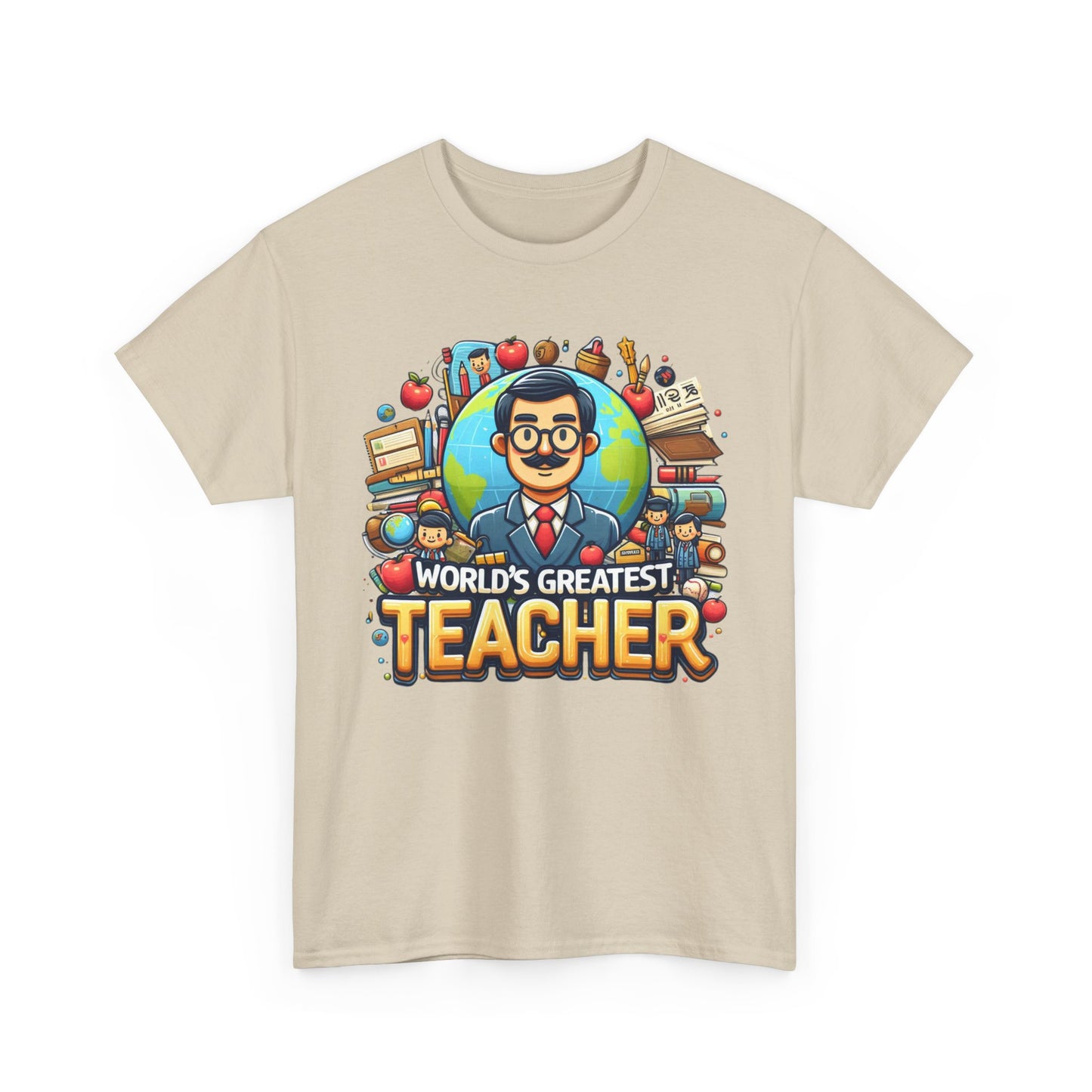 World's Greatest Teacher - Unisex Heavy Cotton Tee (G1)