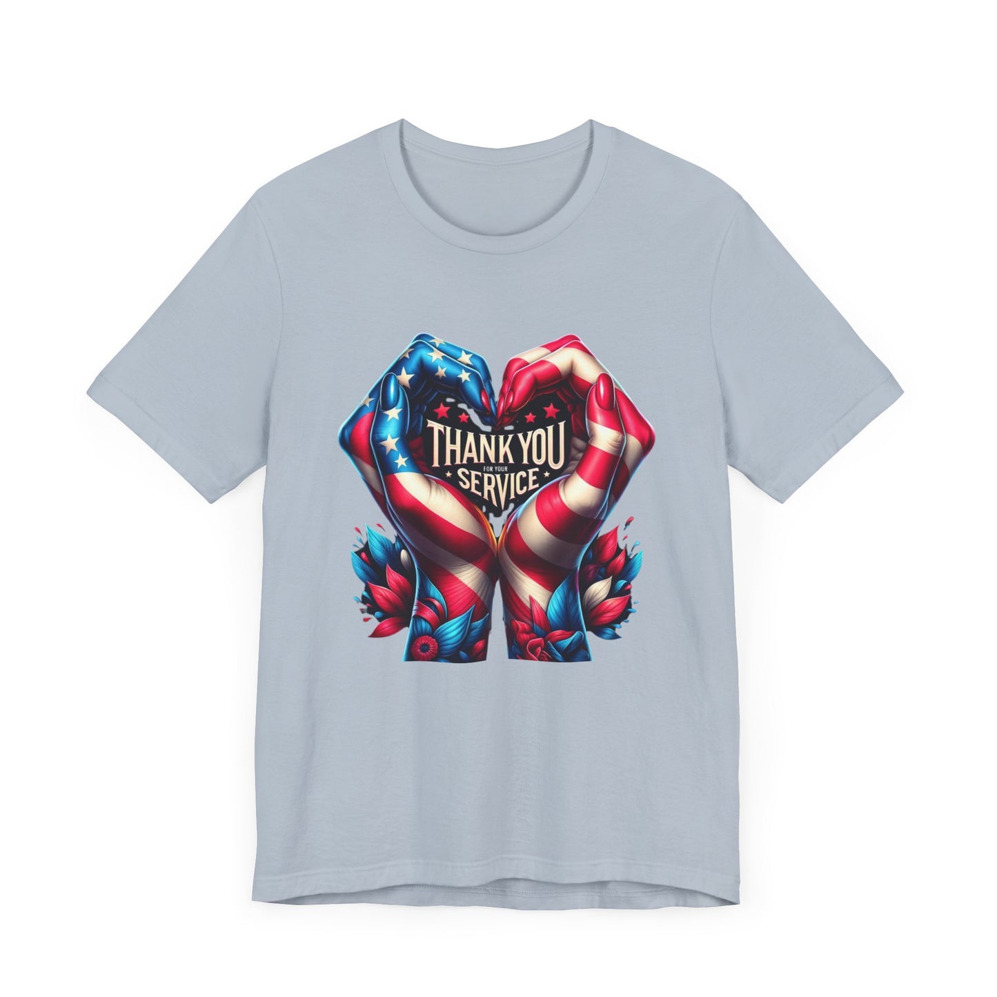 "Thank You For Your Service" - Both Sides Printed - Short Sleeve Tee