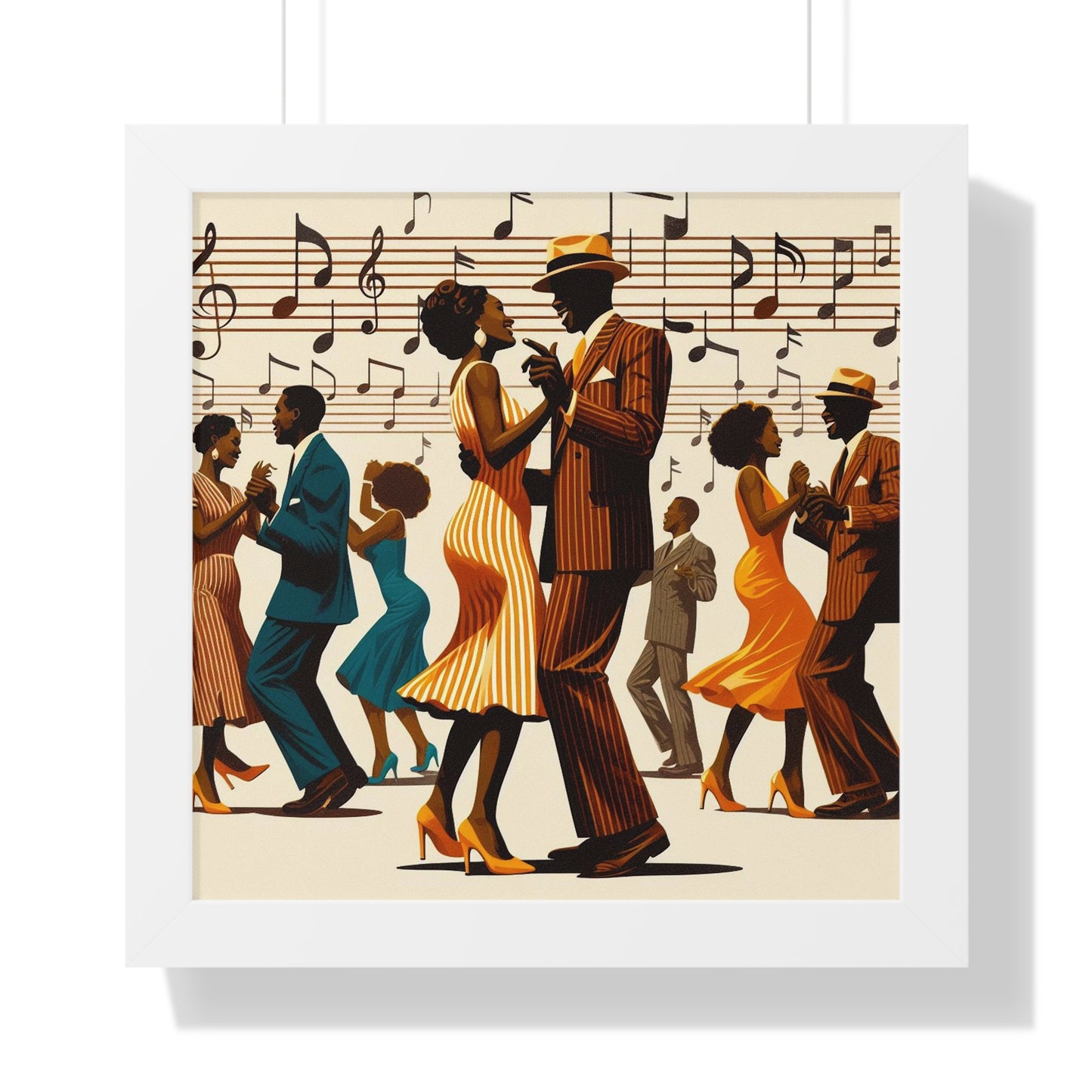 Those Brown Eyes -  Unique Wall Art - Framed Vertical Poster