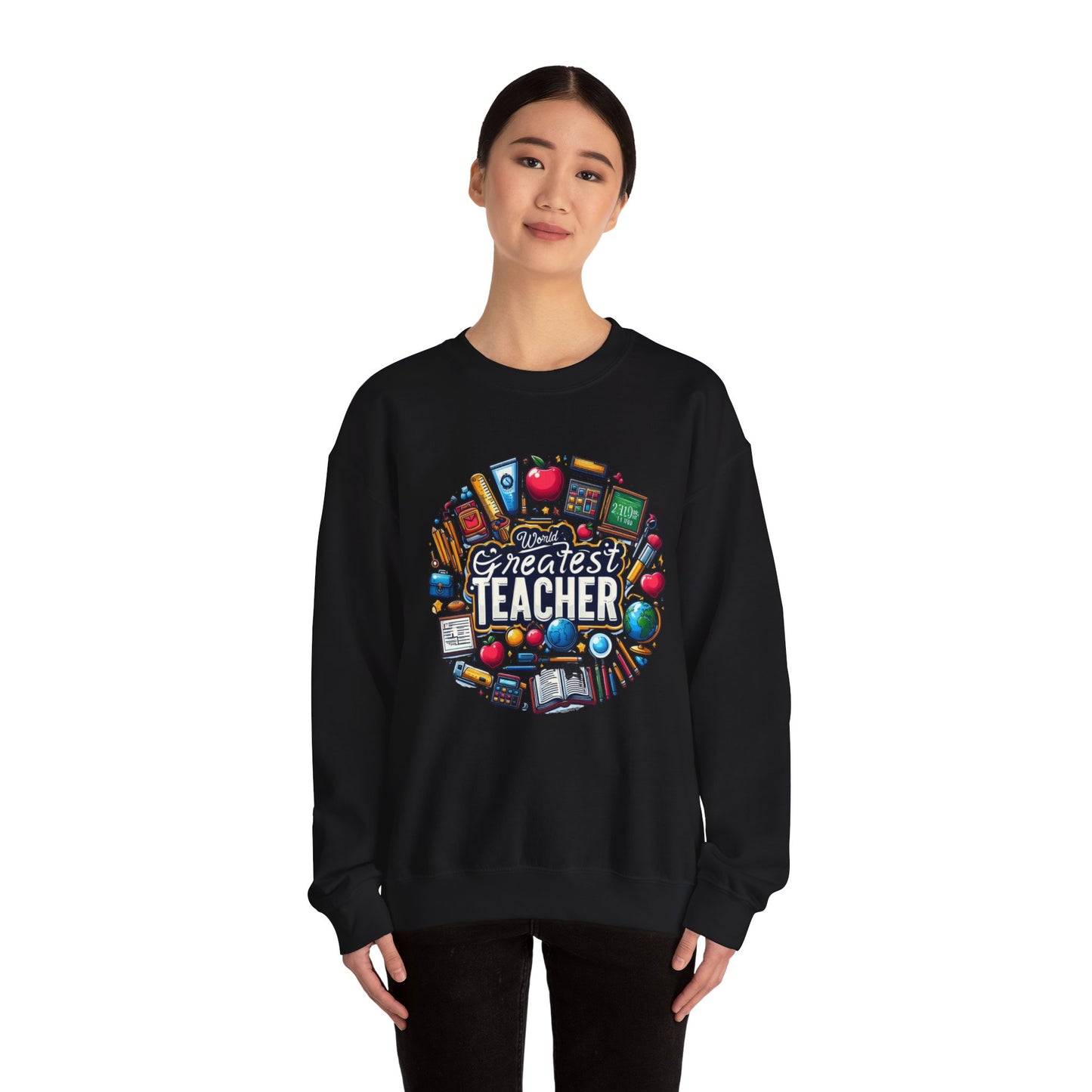 World's Greatest Teacher - Unisex Heavy Blend™ Crewneck Sweatshirt (G2)