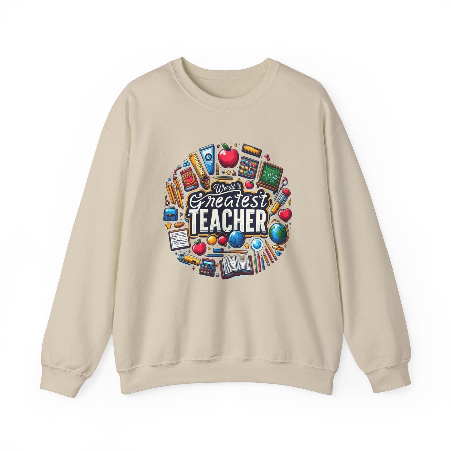 World's Greatest Teacher - Unisex Heavy Blend™ Crewneck Sweatshirt (G2)
