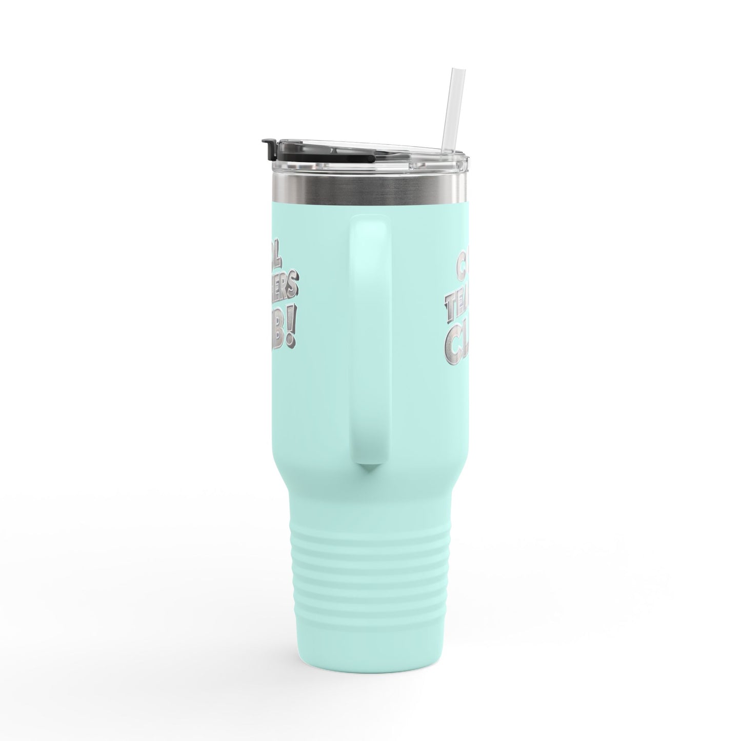 Cool Teacher's Club, Spill-proof, 40oz Stainless Steel Insulated Travel Mug