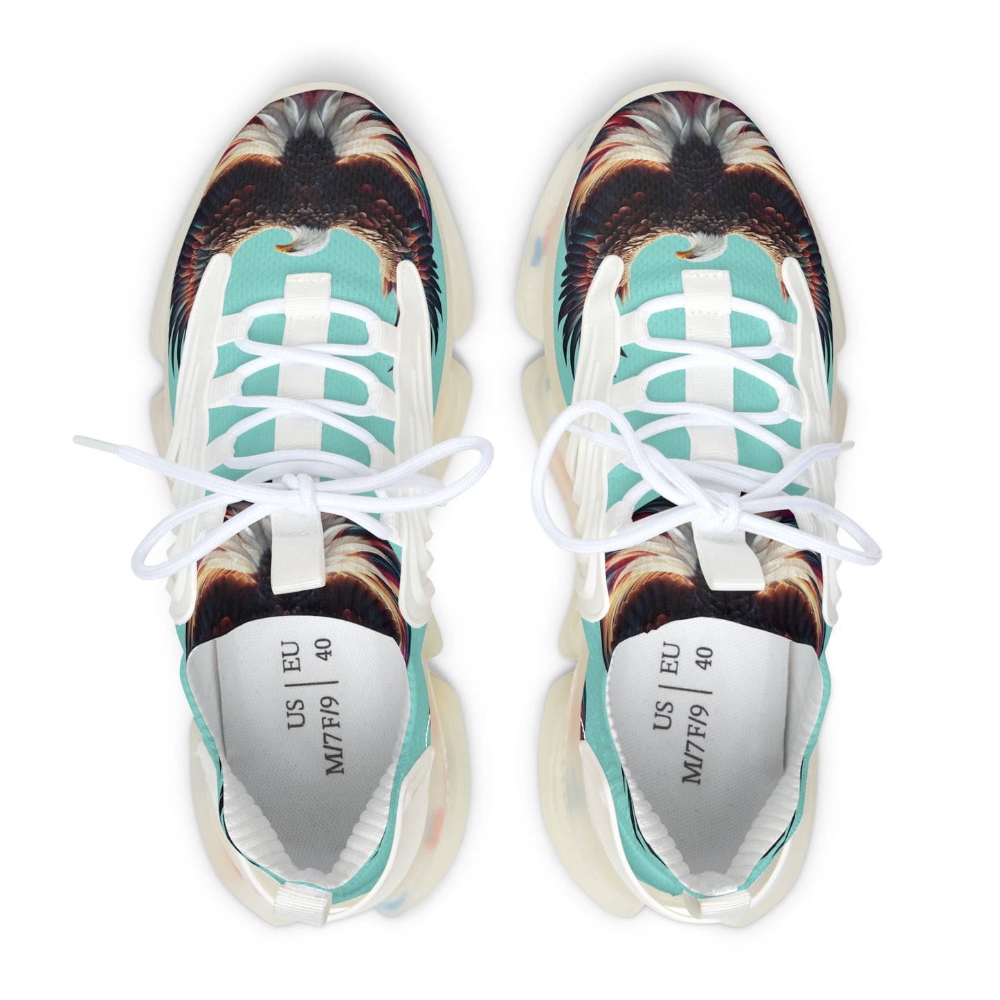 Pristine Eagle - Blue Wraparound -Women's Mesh Sneakers